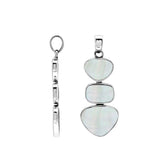 AP-6346-MOP Sterling Silver Pendant with Mother of Pearl Jewelry Bali Designs Inc